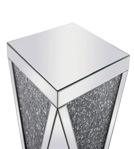 Elegant Lighting MF92008 Modern 23 X 19 inch Clear Mirror End Table - Picture 5 of 5