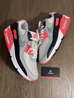 Size 8.5 - Nike Air Max 90 Infrared 2020 Mens White Grey CT1685-100 (Very Clean)