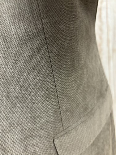 M&S Luxury Suede Touch Jacket Blazer 48” 50” SHORT Natural Grey BRAND NEW - £89 - Picture 8 of 24