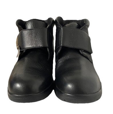 Drew Big Easy High-Top Chukka Shoes Men 11N Black Leather Comfort Diabetic