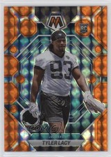 2023 Panini Mosaic Rookies Orange Mosaic Prizm 62/199 Tyler Lacy #370 18vc