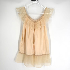 Vintage Intime California Pink Nightgown Lingerie Coquette Romantic Size M