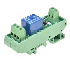 1 Channels relay module DIN Rail Mount 10A 5V 12V DC PNP NPN compatible 1NO 1NC