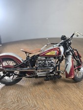 1938 Indian Four Motorcycle Danbury Mint Die-Cast Model 1:10 Detail