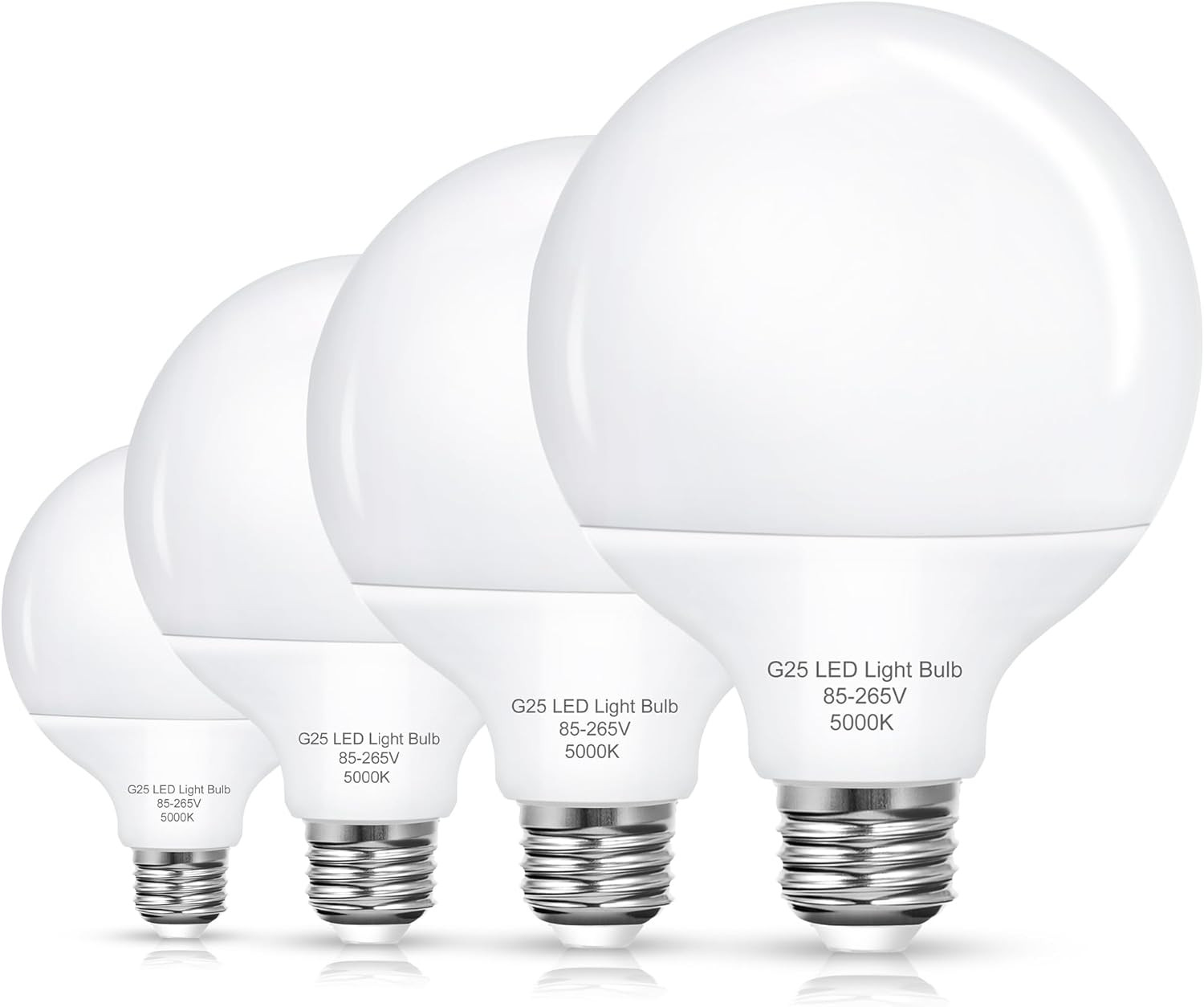 Vanity Light Bulbs, 6W LED Globe Bulb (60W Equivalent), Dayl