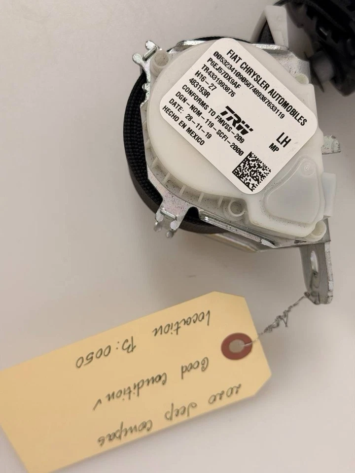 Cinturón de seguridad trasero izquierdo Jeep Compass 2017-2024 segunda fila P6ej57dx9af fabricante original Foto 4 de 4