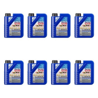 Liqui Moly 8L Engine Motor Oil - Leichtlauf High Tech 5W-40 (8x1L)