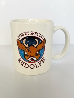 Rudolph Color Changing Nose Ceramic Christmas Coffee Mug, Painted Design