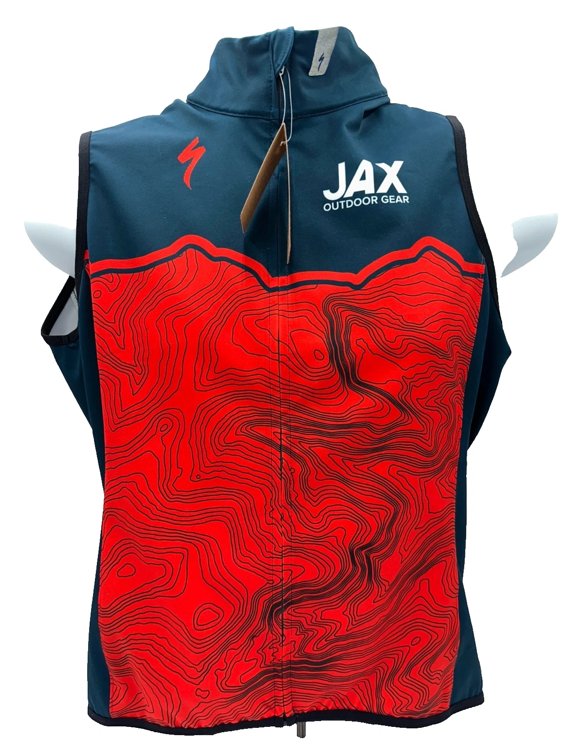 $109 Jax Outdoor Men's Deflect SL Vest - Navy/Red - Medium - New With Tags