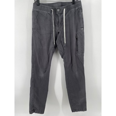 Vuori Ripstop Climber Pants Mens Medium Charcoal Gray V412 Drawstring Gorpcore