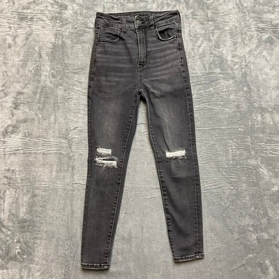 American Eagle Next Level Stretch Highest Rise Jegging Women Size 0XShort Black