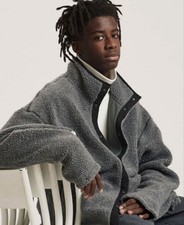 nanamica Fleece Jacket M Charcoal/Black - Rare Oversized Style