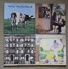 Lot of 4 Classic Rock vinyl record albums Led Zeppelin Pink Floyd Elton John