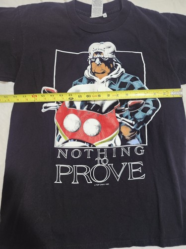 Vintage 90s Top Dawg Biker T Shirt Mens XL X Large Motorcycle Tee Black 1993 SS - Picture 5 of 9