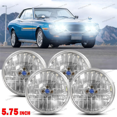 4pcs 5.75''inch 5 3/4 Round Headlights upgrade Fit Toyota Celica 1972-1979