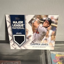 Topps Major League Material Game-Used Chipper Jones Atlanta Braves MLM-CJ