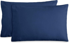 Flannel Standard Pillowcases Set of 2-100 Cotton - Velvety Soft Cozy - Double