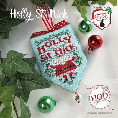 Holly St Nick - Secret Santa by Hands On Design cross stitch pattern