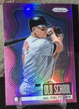 2022 Panini Prizm Cal Ripken Jr Purple Prizm Old School Insert #OS-5 Orioles