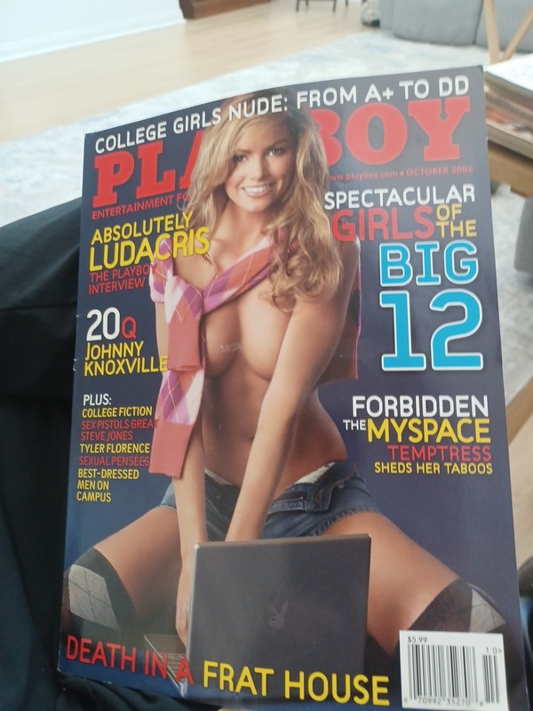 PLAYBOY Magazine Oct 2006 Centerfold The Big 12 Ludacris Johnny Knoxville Frat