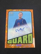 2023-24 Topps Chrome Sapphire Donte DiVincenzo 1972 Orange Refractor Auto 1/25