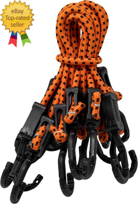MABC-18 All- Purpose Adjustable Bungee Cords with Hooks 18-Inch