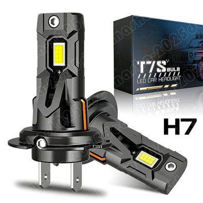 LED Headlight High/Low Beam Conversion Kit H7 Bulbs Super Bright 6000K Plug&Play