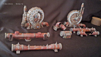 Games Workshop WH 40,000.Haemotrope reactor OOP.+Promethium relay pipes.
