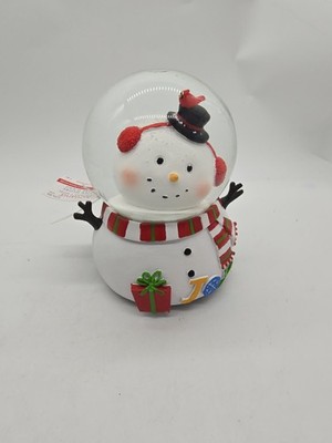 Musical Snow Globe New With Tag Ashland Snowman 6  Tall New Sold Out 
