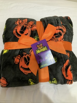 Walt Disney World Mickey Mouse Plüsch Halloween Decke Brandneu mit Etikett