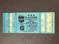 VTG Basketball Ticket Stub Kansas City Kings Playoff Game G 1981