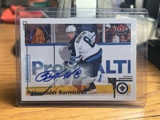 2012-13 Fleer Retro 1993-94 Ultra Design Alexander Burmistrov #'93-34 Auto