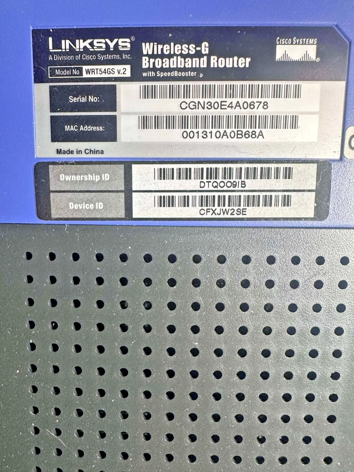 Linksys WRT54GS Wireless‑G Router — Body Only, No Power Adapter / Cord - Image 2 of 4