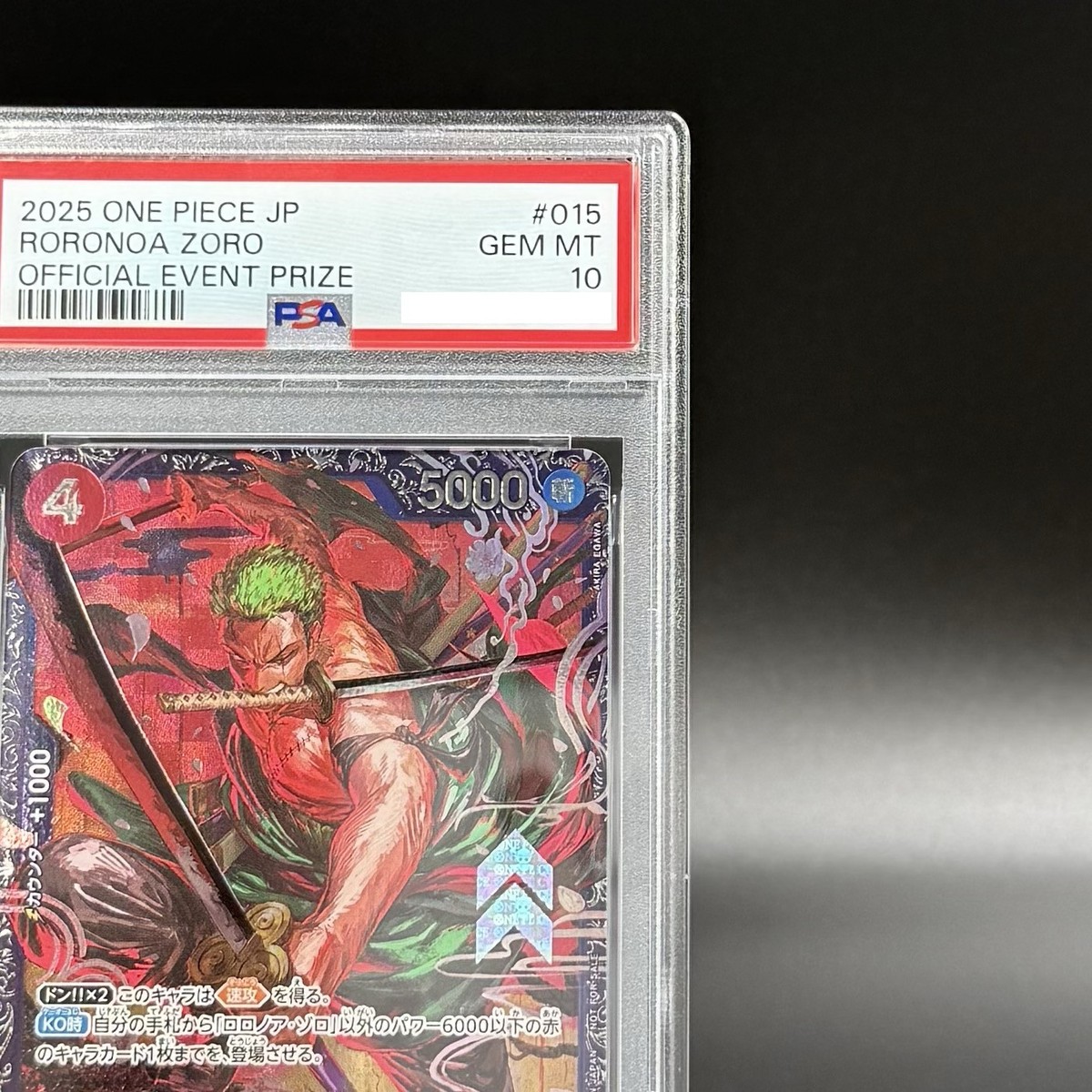 PSA 10 Zoro ST21-015 Flagship Battle 2025 Top 8 Prize ONE PIECE