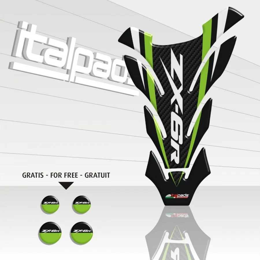 Protège Réservoir Générique mod. "Detroit" adapté pour Kawasaki ZX6-R - Photo 1/1