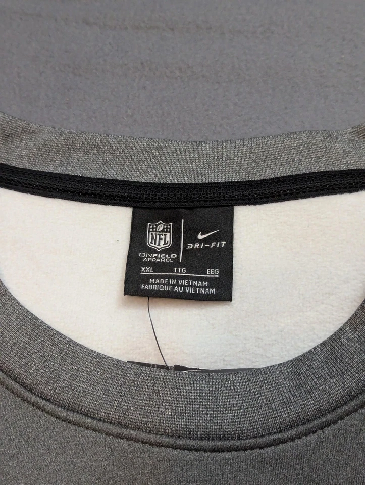 Nike New Orleans Saints Sweatshirt Mens 2XL On Field NFL Therma Heavyweight - Image 4 of 4