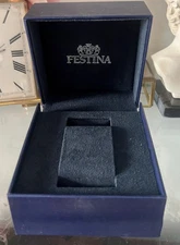 🔴 FESTINA box watch box blue inner flocked case with lock