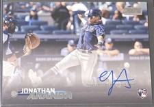 Jonathan Aranda 2023 Topps Stadium Club Certified Autograph Rookie Card #SCBA-JA