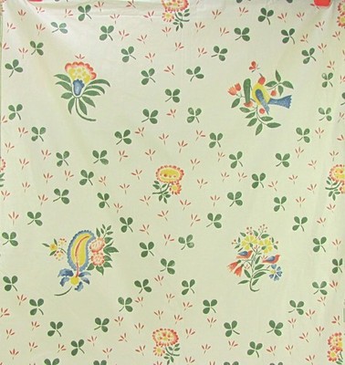 Vintage Brunschwig & Fils Hannah Glazed Chintz Fabric Sample 36 x 26