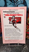 NBA Basketball MATTEL Intellivision System 1979 Game Instruction Booklet *ONLY*