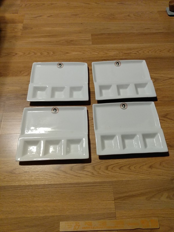 4 Vintage Dinner Plates Lang's Kitchen Sushi Plates