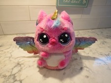 Hatchimals Alive Pufficorn interactive toy 100 phrases lights wings flap