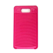 Anti-Skid Mini Washboard Plastic Laundry Washing Board for Small Clothes, Pink