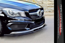 Cup Spoilerlippe schwarz Mercedes CLA 45 AMG Front Spoiler Schwert Splitter C117