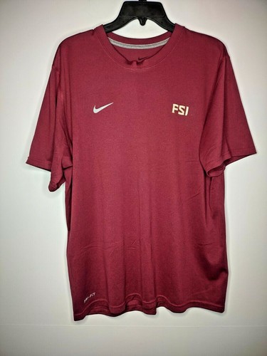 Nike FSU Florida State Seminoles Dri Fit Shirt Men's Size Large NCAA 087