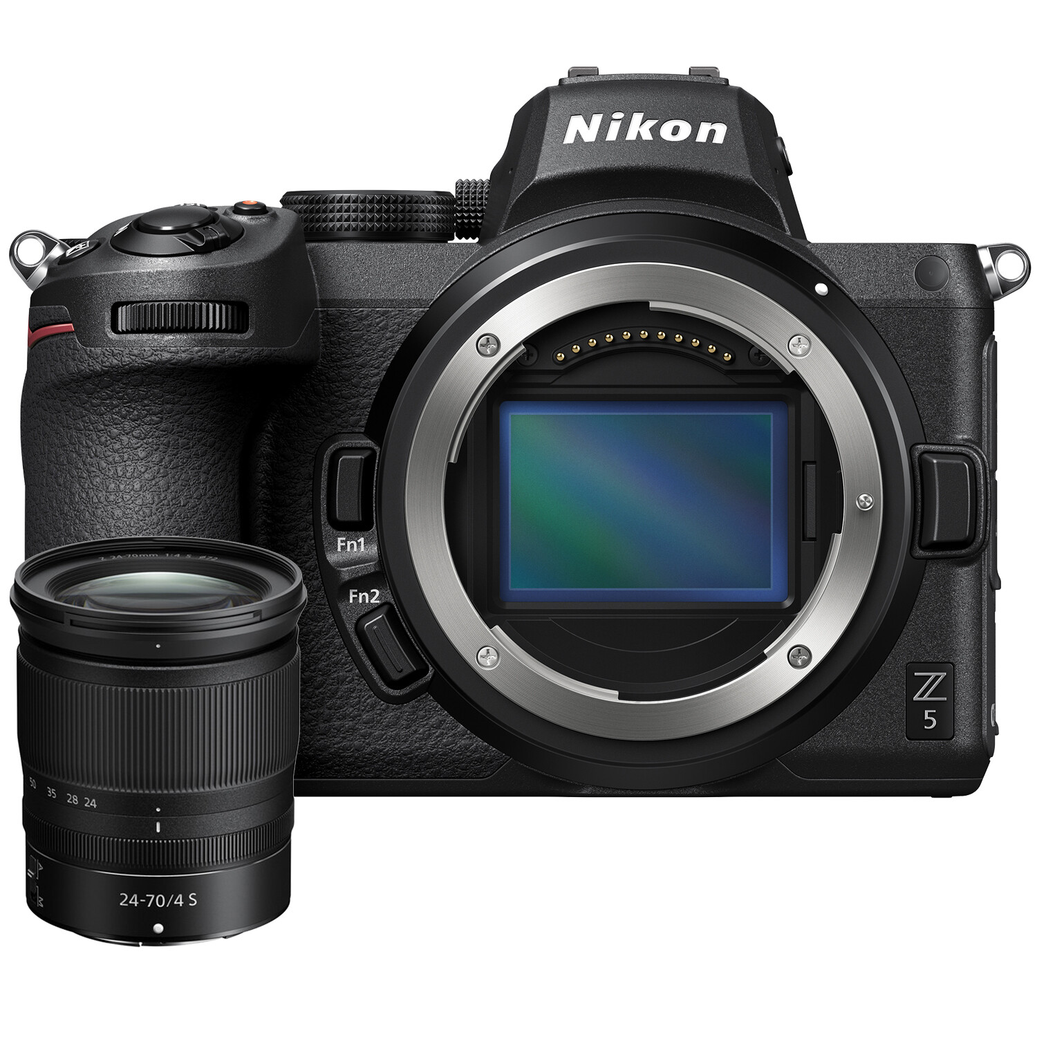 Полнокадровая беззеркальная камера Nikon Z5 для съемки видео в формате 4K с объективом NIKKOR Z 24-70mm f/4 S