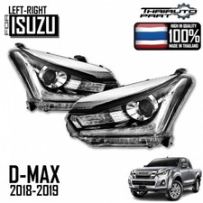 1 Pair Front Head Light Assembly Projector Fits For Isuzu D-Max Pickup 2018-2019
