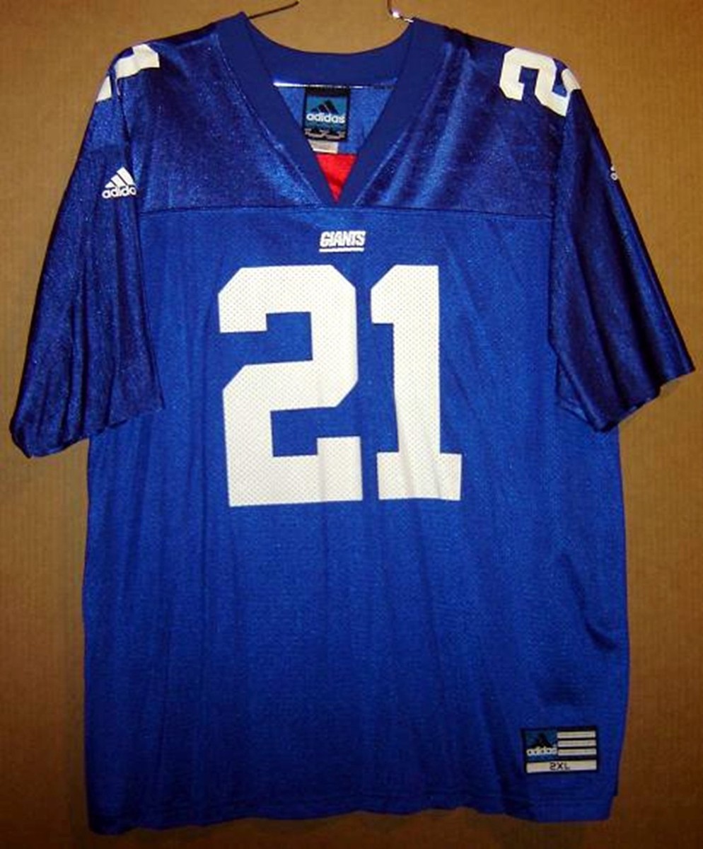 GIANTS BARBER ユニフォーム NEW YORK GIANTS TIKI BARBER #21 BLUE MESH NFL Adidas Size