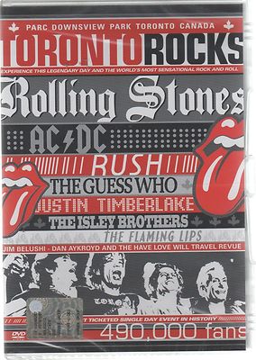 TORONTO ROCKS ROLLING STONES AC/DC RUSH THE GUESS WHO FLAMING LIPS DVD ...
