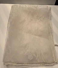 Scarf by Symphony Made in Italy  Clear and white flowers 17x 56”